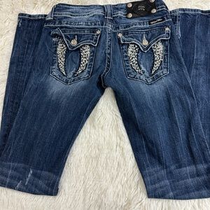 Miss me jeans studded wings